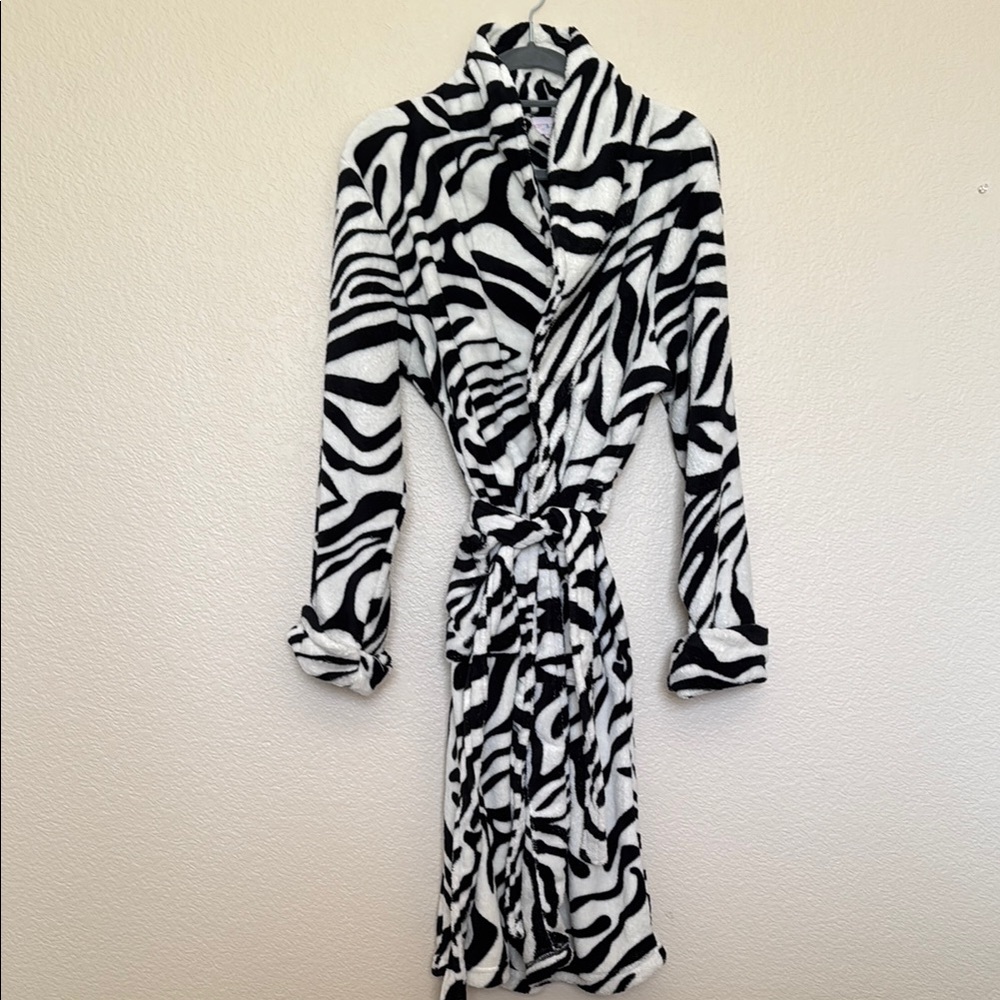 Zebra print long Robe
